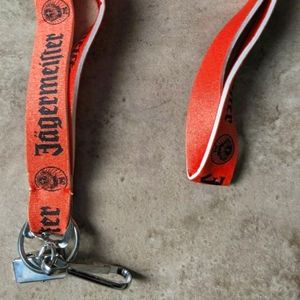 Jagermeister lanyard neck strap ID badge card holder orange NEW